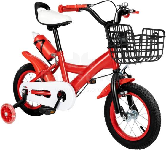 Kids Bike Wheels Collas 12' Red  Art.8063 Vaikų dviratis su dviračiu