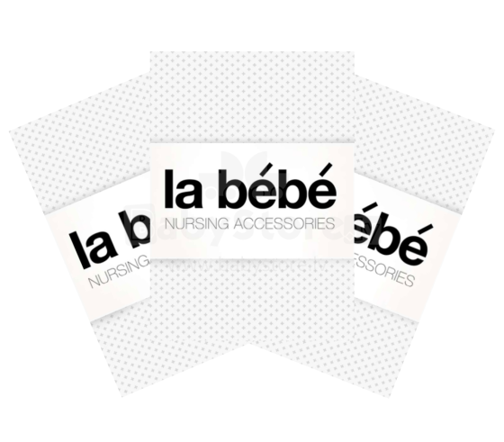 La Bebe ™ slaugos perlas 80807 medvilnės / atlaso vystyklų rinkinys 75x75 cm - 3 vnt.
