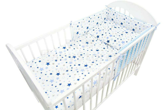 Ankras STARS  Art. STA000017 K-3 Bērnu gultas veļas komplekts no 3-m daļām (120x90/40x60/180)