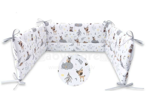 MimiNu Bed Bumper Art.138453 Бортик-охранка для детской кроватки 360cм