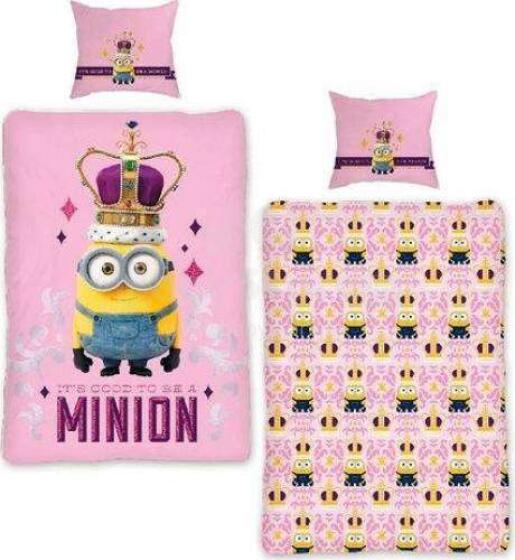 „Faro Tekstilia Disney“ patalynės „Minions“ medvilnės patalynės komplektas 160x200