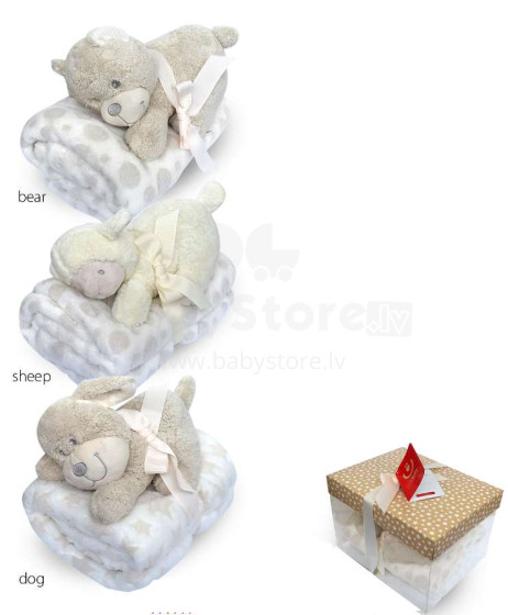 baby Art.STM-14  Детский плед + игрушка