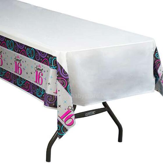 Amscan Sweet16 str. 571466 Staltiesė 137x259 cm