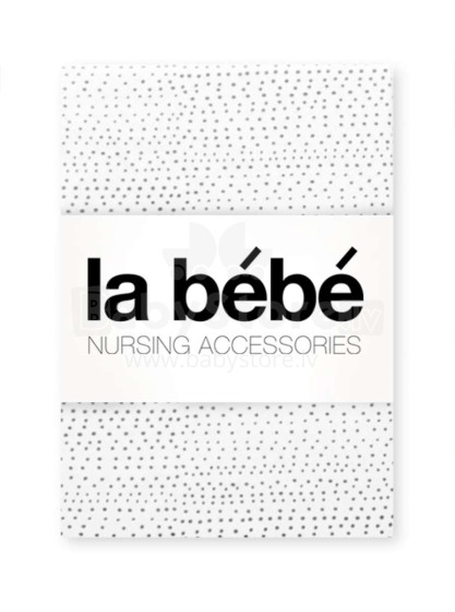 La Bebe™ Nursing Grey Specks Art.82526 Kokvilnas/Satīna Autiņu komplekts 75x75 cm (3 gab.)