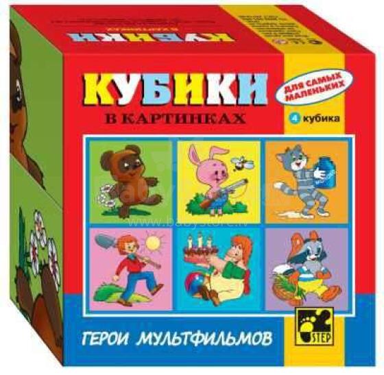 „Step Puzzle“ 877314 vaikų vystymosi blokai animacinių filmų herojai (6 vaizdai)