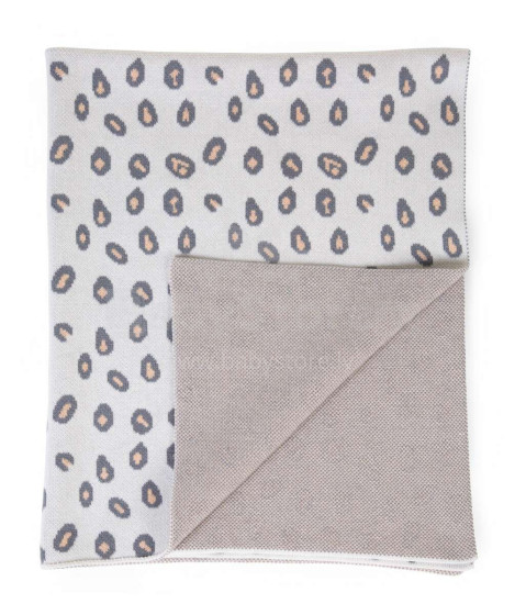 Childhome Baby Blanket Art.CCWBLLEO Leopard Высококачественное детское одеяло (85x70 см)