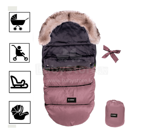 Babylove Winter Footmuff Art.83966 Universalus šiltas miegmaišis rogėms / vežimėliams