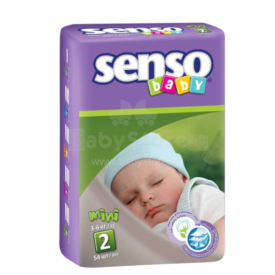 Senso Baby Mini B2 Art.83970  Autiņbiksītes 2izmērs,3-6 kg, 54 gab.