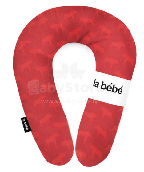La Bebe™ Snug Cotton Nursing Maternity Pillow Art.85482 Elk Red 20*70cm
