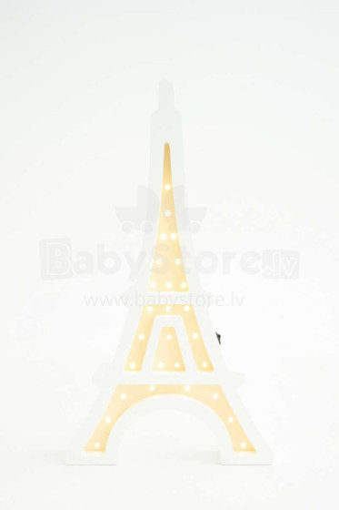 HappyMoon Eiffel Tower Art.NL 1/15 White Yellow Nakts-lampa