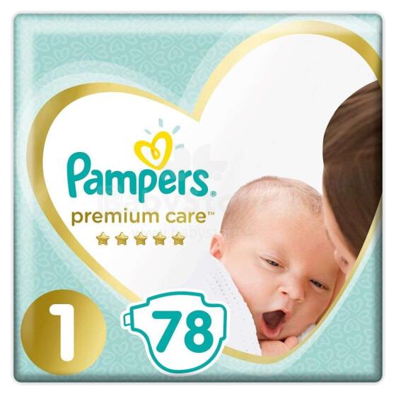 Pampers Premium Care Art.P04G991 Vaikiškos sauskelnės S1 nuo 2-5kg, 78vnt.