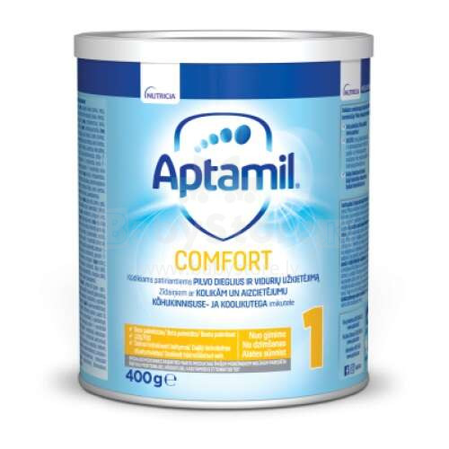 Aptamil Comfort 1 Art.646720  cпециальная антирефлюксная адаптированная молочная смесь, с рождения, 400гр