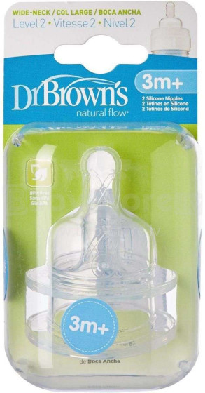 Dr.Browns Options 372-INTL buteliukų čiulptukai nuo 3+ (2 vnt.)