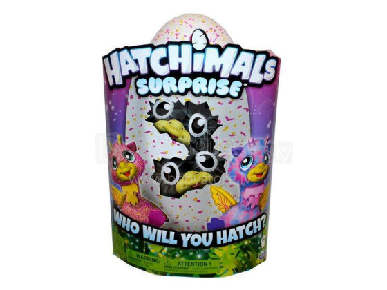 Hatchimals  Art.6037097 Interaktīva rotaļlieta Ola  dvīņi (rozā, dzeltens)