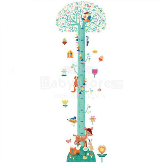 „Djeco“ žydintis medis Art. DD04038 Sienų lipdukas / aukščio matuoklis - žydintis medis