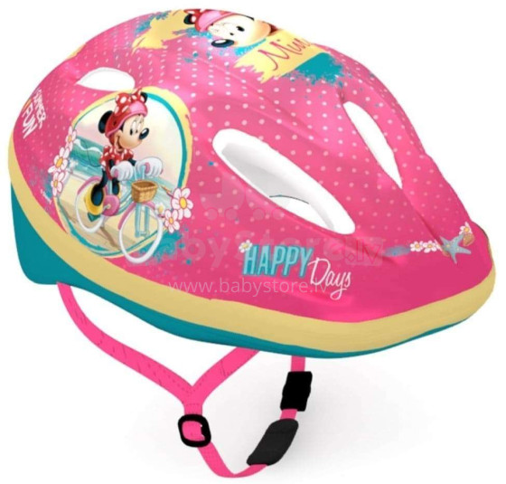 „Disney“ dviratininkų šalmas „Minnie Art.9003“ Sertifikuotas, reguliuojamas šalmas vaikams