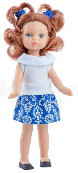 Paola Reina Triana Art.02102  Модная виниловая кукла с шёлковыми волосами и ванильным ароматом, ручная работа
