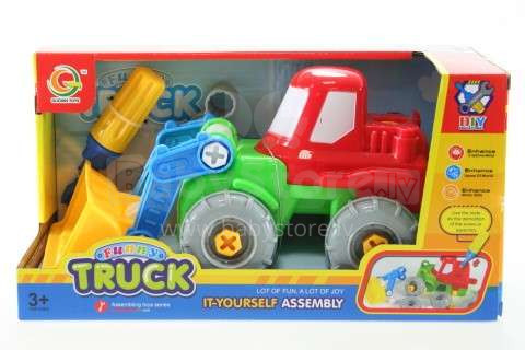 DIY Toys  Art.294366  Развивающая игрушка конструктор с инструментами Трактор