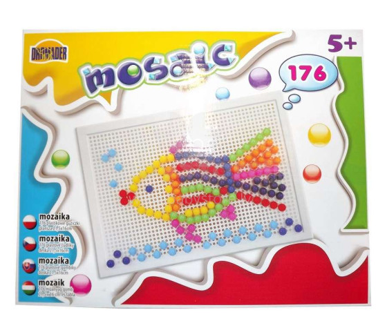 4kids Mosaic Pin Pad Art.294079  детская мозайка 176 штук