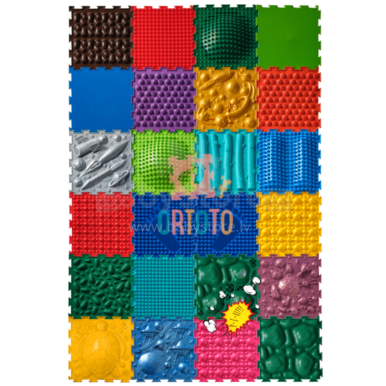 Ortoto Orthopedic Mat Sets Collection Art.89555 Bērnu paklājs no 24 daļām