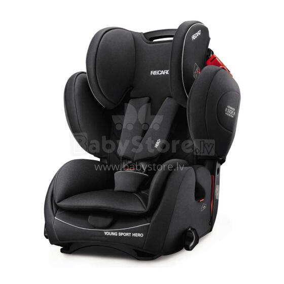 „Recaro Young Sport Hero Performance Black“ kėdutė vaikams (9-36 kg)