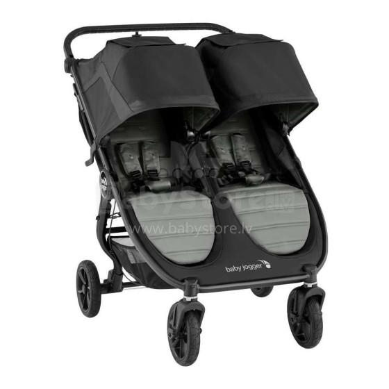 Baby Jogger'20 City Mini GT 2 Double  Art.2111626 Slate  Спортивная коляска для двойняшек
