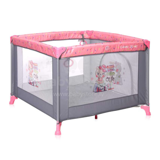 Lorelli Game Zone  Art.10080142046 Pink Bērnu manēža - ceļojumu gultiņa