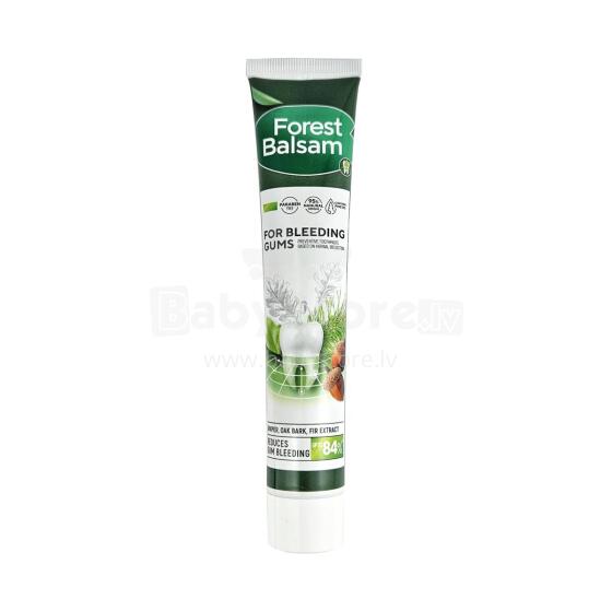 Lesnoj Balzam art. 10220102 Terapinė-profilaktinė dantų pasta su ąžuolo žievės ir baltos anglies ekstraktais, 75 ml