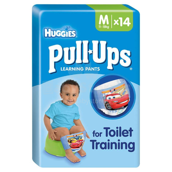 Huggies Pull Ups Boys Art041531267 Tрусики-подгузник 11-18 кг,14 шт