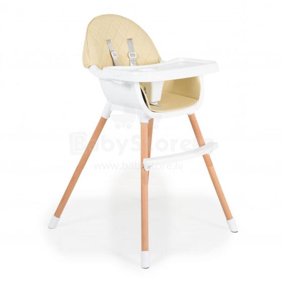 Mini Baby Gelato 2 in 1 Art.92485 Beige maitinimo kėdė