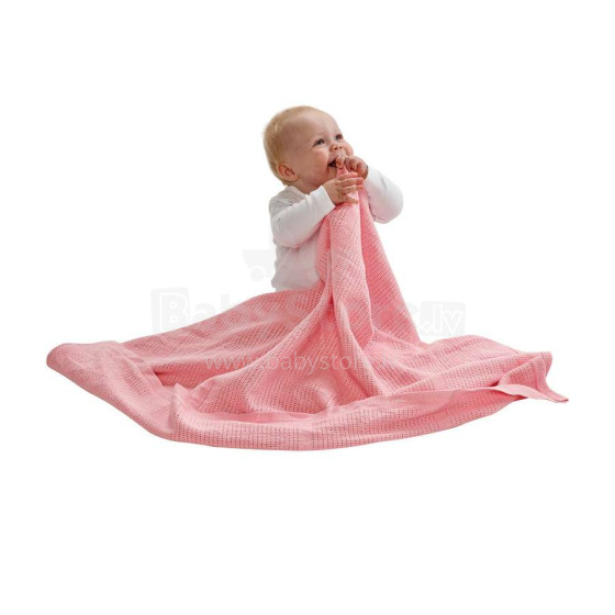 Babydan Pink Art.6355 Natūralios medvilnės pledas vaikams 70х90 cm