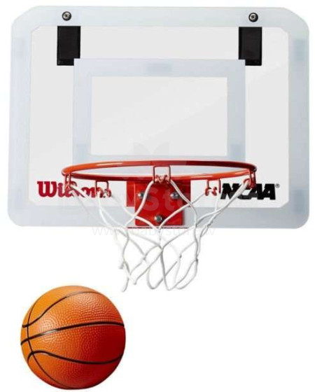 „Stiga NCAA Wilson Mini Hoop WTBA00219“ krepšinio krepšys su kamuoliu 9 cm