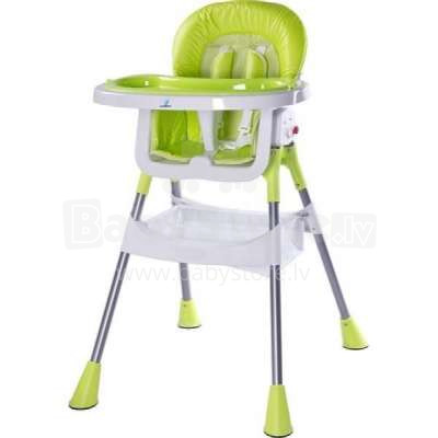 Caretero Pop Col.Green Bērnu barošanas krēsliņš