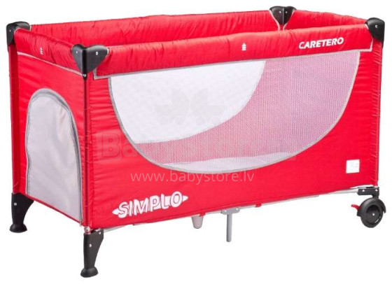 Caretero Simplo Col.Red Манеж-кровать для путешествий