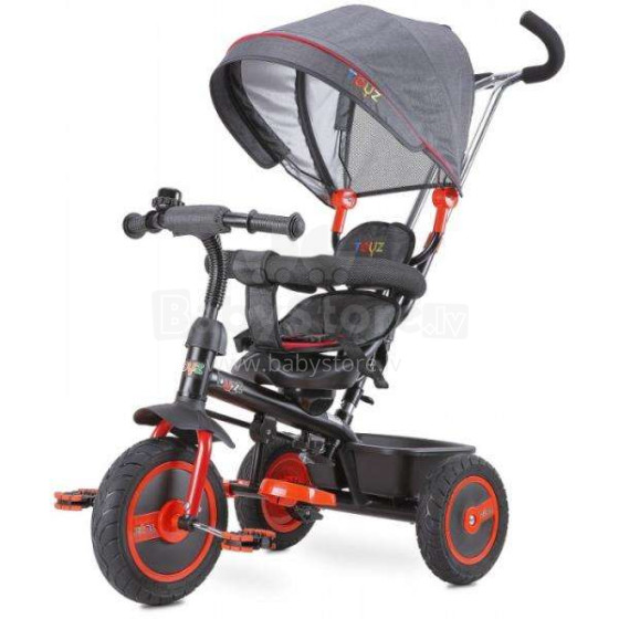 Caretero Toyz Buzz Col.Red Детский трехколесный велосипед - трансформер с интегрированной функцией прогулочной коляски