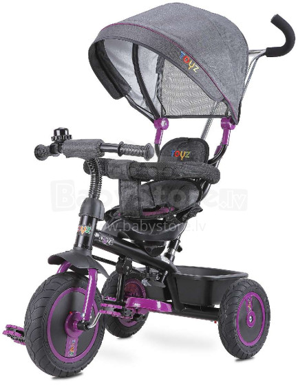 Caretero Toyz Buzz Col.Pink Детский трехколесный велосипед - трансформер с интегрированной функцией прогулочной коляски