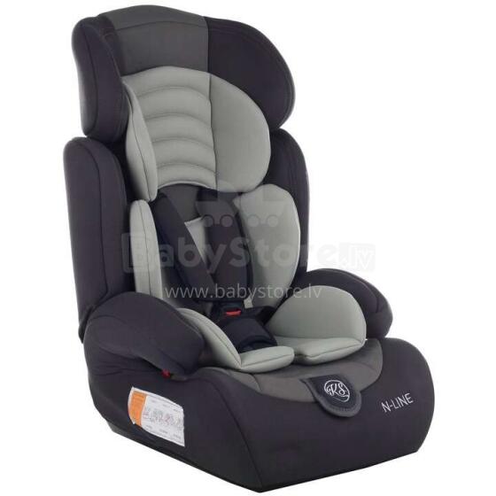 Safety Kid N-Line 3 in 1  Grey Art.KP0101GRY  Vaikiška automobilinė kėdutė (9-36 kg)