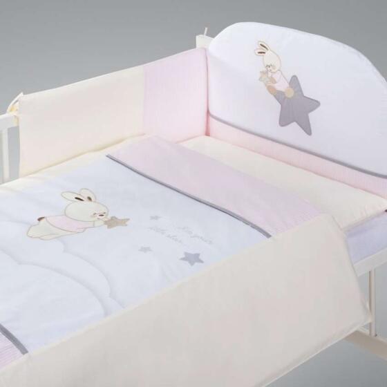 „Klups Star Yourney Pink Art.H207“ patalynės komplektas iš 5 dalių