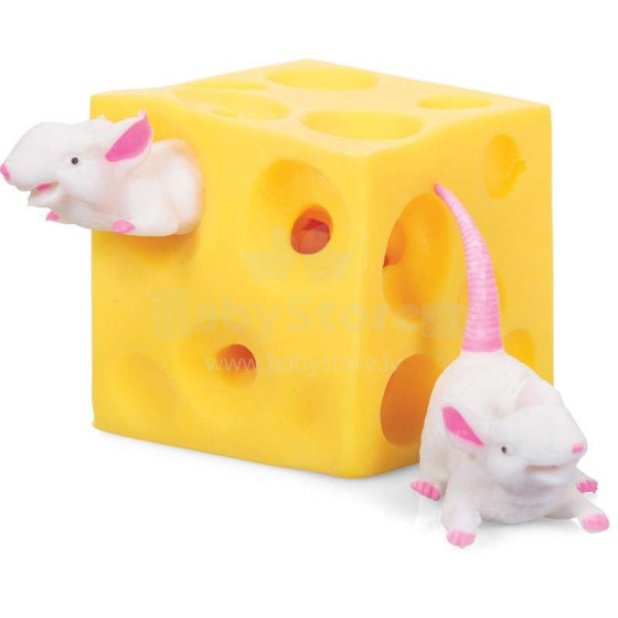 Vaikiški kraftai. Art. NV108 Mokomasis žaislinis sūris su pelėmis