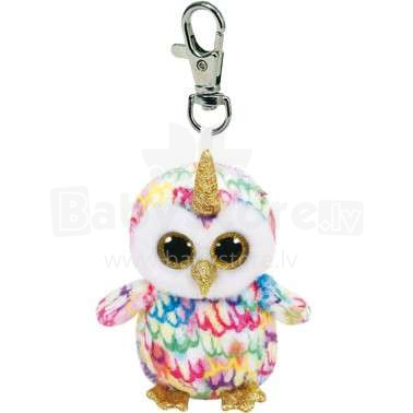 Ty Enchanted Owl Medium Beanie Boo Augstvērtīga mīksta plīša rotaļlieta piekariņš