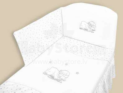 MimiNu Art.94083 Sleep Bear Комплект детского постельного белья из 6-и частей 135x100 cм
