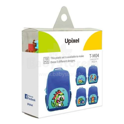 „Upixel Bright Colors“ mokyklinių rankinių krepšys. T-M04 „Pixel“ rinkinys, 720 vnt