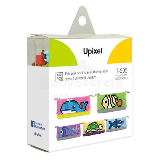 Upixel Pencil Case Art.T-S05 Pikseļu komplekts,480 gab