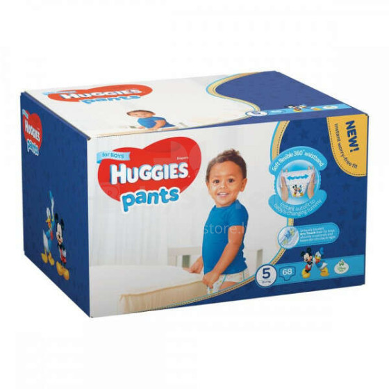 Huggies Pants S5 Art.41564128 Autiņbiksītes zēniem (12-17 kg), 68gb kastē
