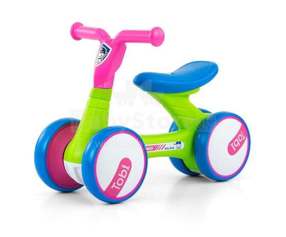 Milly Mally Tobi rožinis / žalias 94935 motoroleris