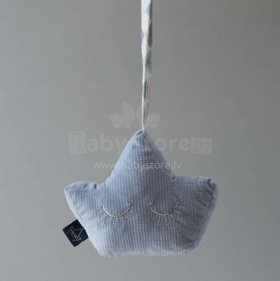 La Millou Velvet Collection Rattle Baby Crown Art.95293  Мягкая погремушка Корона
