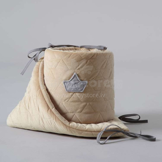 La Millou Velvet Collection Bed Bumper Vanilla Art.95344 Высококачественный бортик-охранка (70x140 см)