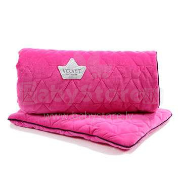 La Millou Velvet Collection Set Blanket&Mid Pillow  Fucshia Art.95355 Высококачественное детское одеяло и подушка