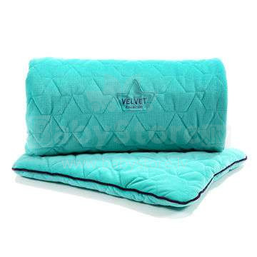 La Millou Velvet Collection Set Blanket&Mid Pillow  Turquise Art.95359 Высококачественное детское одеяло и подушка