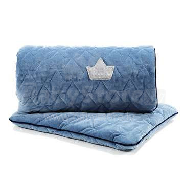 „La Millou“ aksomo kolekcijos antklodė ir vidurinės pagalvės džinsinis audinys. 95363 Aukščiausios kokybės antklodė ir pagalvė